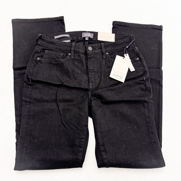NYDJ Barbara Bootcut Denim Jeans Black NWT Size 6 - Picture 5 of 7